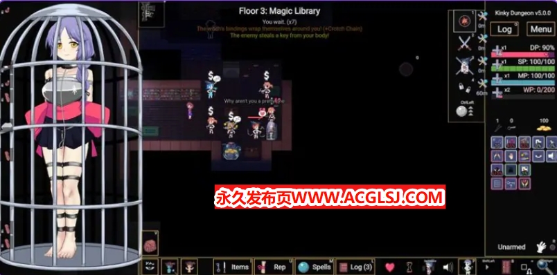 【电脑】【PC/官中/沙盒/SLG游戏/640M】 地牢 （Kinky Dungeon） Ver5.4.78 官方中文版+沙盒SLG游戏+640M